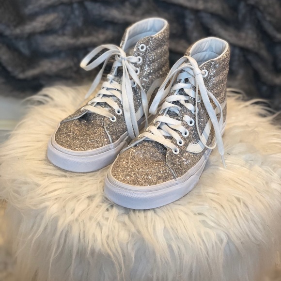 Vans Shoes - Sparkle glitter VANS glittery high top sneakers 7
